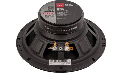 Широкополосные динамики ACV DR6 DRALL, 6.5" (16.5см), 70/210Вт, 70-18000Гц, 2 динамика