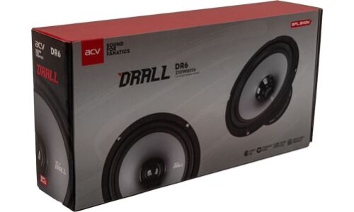 Широкополосные динамики ACV DR6 DRALL, 6.5" (16.5см), 70/210Вт, 70-18000Гц, 2 динамика