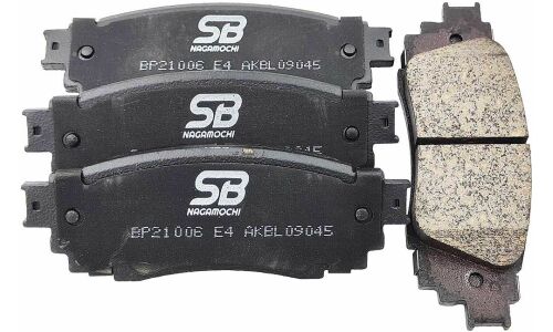 Колодки тормозные дисковые SB NAGAMOCHI, задние, комплект на ось (4 шт), арт. BP21006