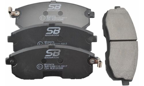 Колодки тормозные дисковые SB NAGAMOCHI, передние, комплект на ось (4 шт), арт. BP22474