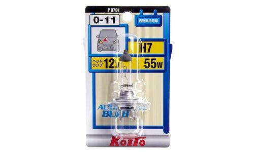 Лампа галогенная Koito Halogen H7 (PX26d, T11), 12В, 55Вт, 3200К, 1 шт, арт. P0701