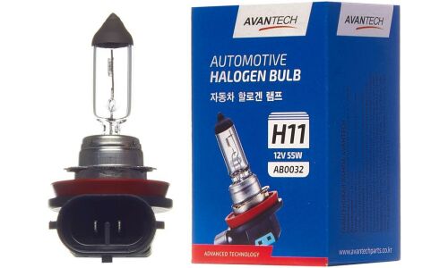 Лампа галогенная Avantech Halogen Bulb H11 (PGJ19-2, T11), 12В, 55Вт, 3200К, 1 шт, арт. AB0032