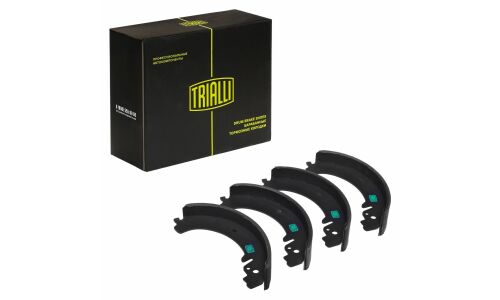 Колодки тормозные барабанные Trialli, комплект на ось (4 шт), арт. GF 232