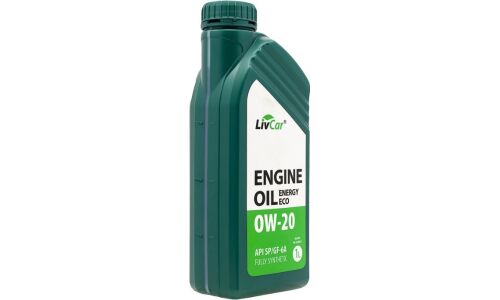 Масло моторное LivCar Engine Oil Energy Eco 0w20, синтетическое, API SP, ILSAC GF-6A, для бензинового двигателя, 1л, арт. LC1550020-001
