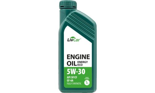 Масло моторное LivCar Engine Oil Energy Eco 5w30, синтетическое, API SP/CF, ILSAC GF-6A, универсальное, 1л, арт. LC1550530-001