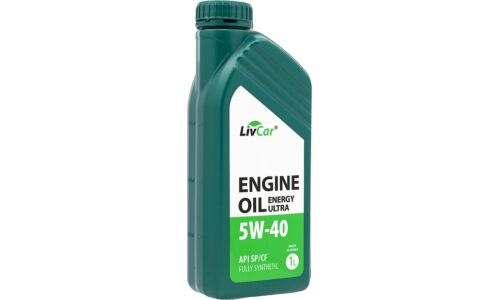 Масло моторное LivCar Engine Oil Energy Ultra 5w40, синтетическое, API SP/CF, универсальное, 1л, арт. LC1040540-001