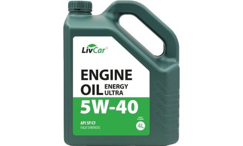 Масло моторное LivCar Engine Oil Energy Ultra 5w40, синтетическое, API SP/CF, универсальное, 4л, арт. LC1040540-004