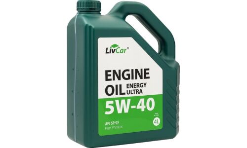 Масло моторное LivCar Engine Oil Energy Ultra 5w40, синтетическое, API SP/CF, универсальное, 4л, арт. LC1040540-004