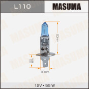 Лампа галогенная Masuma Blue Skyglow H1 (P14.5s, T8), 12В, 55Вт, 4200К, 1 шт, арт. L110