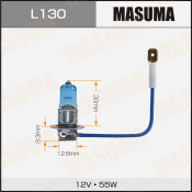 Лампа галогенная Masuma Blue Skyglow H3 (PK22s, T12), 12В, 55Вт, 4200К, 1 шт, арт. L130
