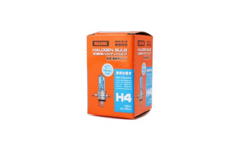 Лампа галогенная Masuma Blue Skyglow H4 (P43t, T16), 12В, 60/55Вт, 4200К, 1 шт, арт. L140
