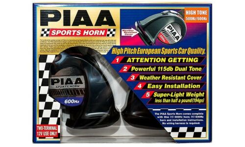 Сигнал звуковой PIAA Euro Sports Horn, 12В, частота 500Гц/600Гц, громкость 112дБ, комплект 2 шт