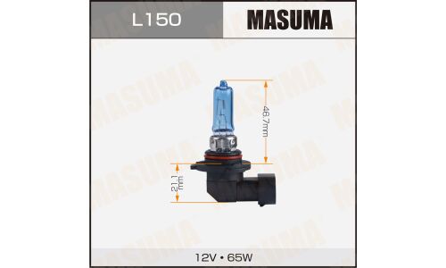 Лампа галогенная Masuma Blue Skyglow HB3(9005) (P20d, T12), 12В, 65Вт, 4200К, 1 шт, арт. L150