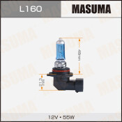 Лампа галогенная Masuma Blue Skyglow HB4(9006) (P22d, T12), 12В, 55Вт, 4200К, 1 шт, арт. L160
