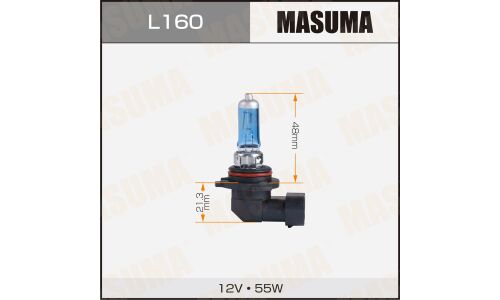 Лампа галогенная Masuma Blue Skyglow HB4(9006) (P22d, T12), 12В, 55Вт, 4200К, 1 шт, арт. L160