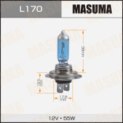 Лампа галогенная Masuma Blue Skyglow H7 (PX26d, T11), 12В, 55Вт, 4200К, 1 шт, арт. L170