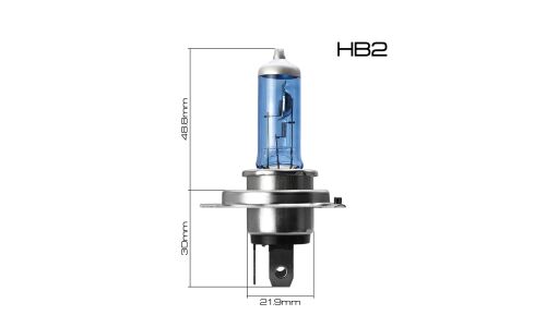 Лампа галогенная Masuma Blue Skyglow HB2(9003) (P43t, T16), 12В, 60/55Вт, 4200К, 1 шт, арт. L186