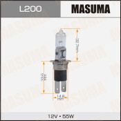 Лампа галогенная Masuma Clearglow H3C (P22d/5, T12), 12В, 55Вт, 3000К, 1 шт, арт. L200