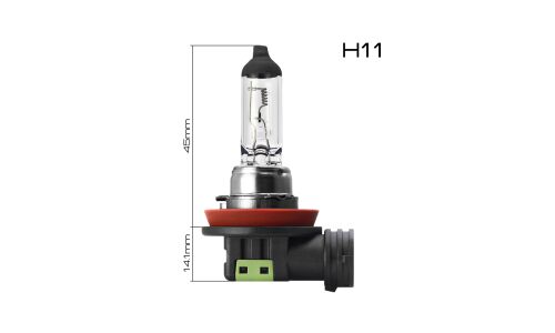Лампа галогенная Masuma Clearglow H11 (PGJ19-2, T11), 24В, 70Вт, 3200К, 1 шт, арт. L221