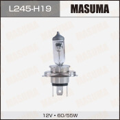 Лампа галогенная Masuma Clearglow H19 (PU43t-3, T11), 12В, 60/55Вт, 3000К, 1 шт, арт. L245
