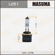 Галоген. лампа MASUMA H27W/1 12V 27W