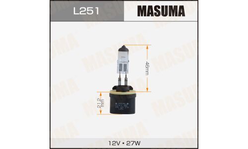 Галоген. лампа MASUMA H27W/1 12V 27W