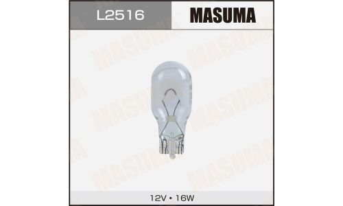 Лампа Masuma W16W (W2.1x9.5d, T15), 12В, 16Вт, арт. L2516