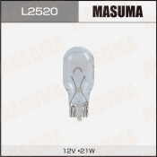 Лампа б/ц MASUMA 12v 21W T20 одноконтактная [уп.2]