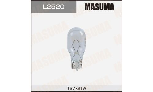 Лампа б/ц MASUMA 12v 21W T20 одноконтактная [уп.2]