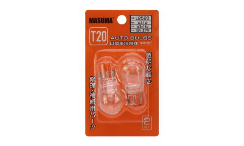 Лампа б/ц MASUMA 12v 21W T20 одноконтактная [уп.2]