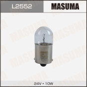 Лампа Masuma R10W (BA15s, G18), 24В, 10Вт, комплект 2 шт, арт. L2552