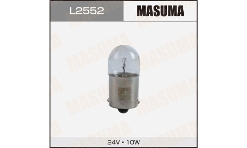 Лампа Masuma R10W (BA15s, G18), 24В, 10Вт, комплект 2 шт, арт. L2552