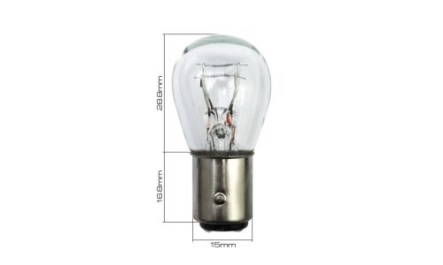 Лампа Masuma P21/5W (BAY15d, S25), 24В, 21/5Вт, комплект 2 шт, арт. L2561