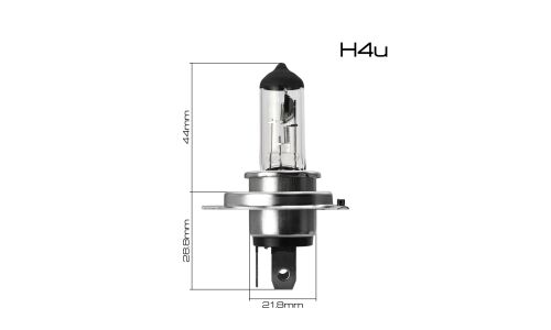 Лампа галогенная Masuma H4U (P43t, T16), 12В, 100/80Вт, 3200К, 1 шт, арт. L281