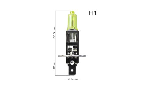 Лампа галогенная Masuma Yellowglow H1 (P14.5s, T8), 12В, 55Вт, 2800К, 1 шт, арт. L211