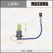 Лампа галогенная Masuma Yellowglow H3 (PK22s, T12), 12В, 55Вт, 2800К, 1 шт, арт. L330