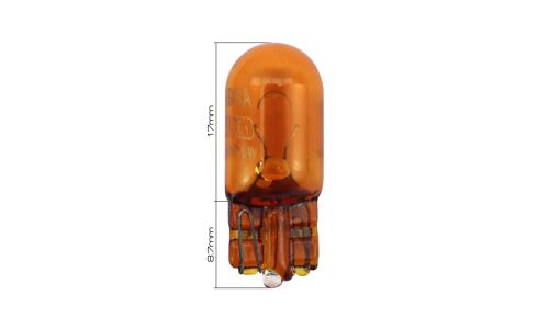 Лампа Masuma WY5W (W2.1x9.5d, T10), 12В, 5Вт, оранжевая, арт. L511