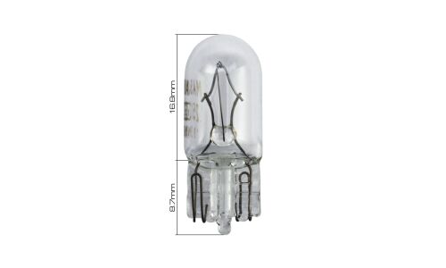 Лампа Masuma W5W (W2.1x9.5d, T10), 24В, 5Вт, комплект 10 шт