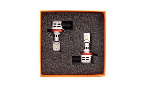 Лампа светодиодная Masuma LED H8/H11 (PGJ19-1, PGJ19-2, T11), 12В, 27Вт (соответствует 55Вт), 6000К, комплект 2 шт, арт. L615