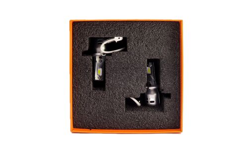 Лампа светодиодная Masuma LED H3 (PK22s, T12), 12В, 20Вт (соответствует 55Вт), 6000К, комплект 2 шт, арт. L685