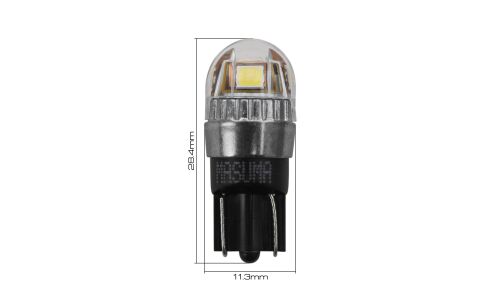 Лампы светодиодные Masuma LED W5W (T10, W2.1x9.5d), 12В, 1Вт (соответствует 5Вт), 6500К, комплект 2шт, арт. L711