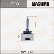 Лампа ксеноновая Masuma White Grade D1S (PK32d-2), 85В, 35Вт, 5000К, 1 шт, арт. L813