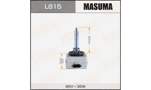 Лампа ксеноновая Masuma Cool White Grade D1S (PK32d-2), 85В, 35Вт, 6000К, 1 шт, арт. L815