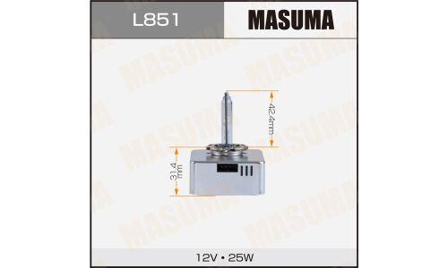 Лампа ксеноновая Masuma Standard Grade D5S (PK32d-7), 12В, 25Вт, 4300К, 1 шт, арт. L851
