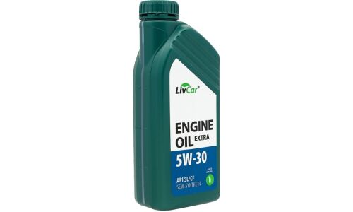 Масло моторное LivCar Engine Oil Extra 5w30, полусинтетическое, API SL/CF, универсальное, 1л, арт. LC2610530-001