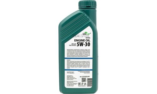 Масло моторное LivCar Engine Oil Extra 5w30, полусинтетическое, API SL/CF, универсальное, 1л, арт. LC2610530-001