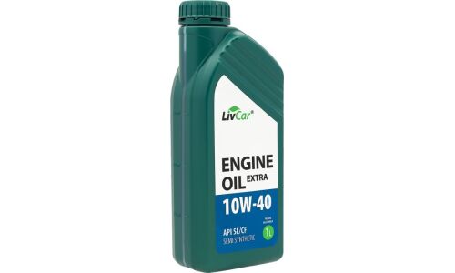 Масло моторное LivCar Engine Oil Extra 10w40, полусинтетическое, API SL/CF, универсальное, 1л, арт. LC2611040-001
