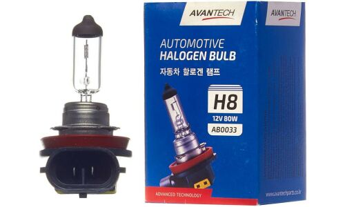Лампа галогенная Avantech Halogen Bulb H8 (PGJ19-1, T11), 12В, 35Вт (соответствует 80Вт), 3200К, 1 шт, арт. AB0033