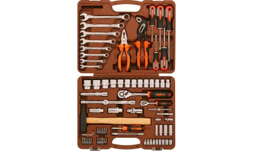 Набор инструментов Ombra, под размеры 1/2, 1/4", комплект 77 предметов, арт. OMT77S