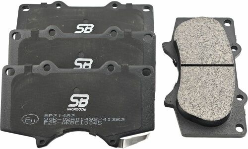 Колодки тормозные дисковые SB NAGAMOCHI, передние, комплект на ось (4 шт), арт. BP21482